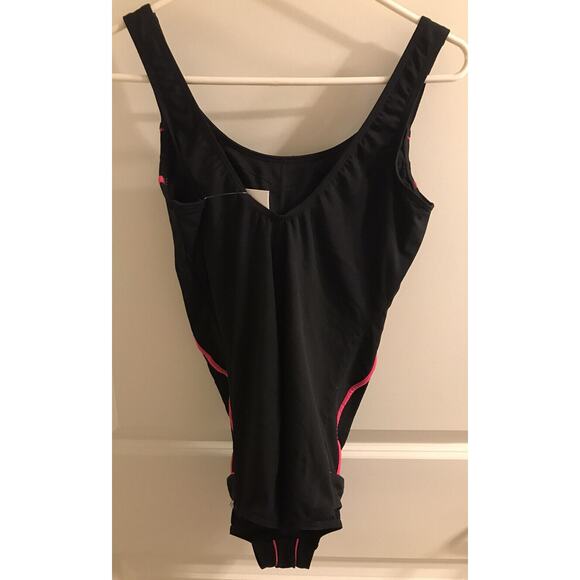 Sunmarin Beach Fashion Black/Pink C Cup Mastectomy One Piece Swimsuit Size 44C - Picture 4 of 9